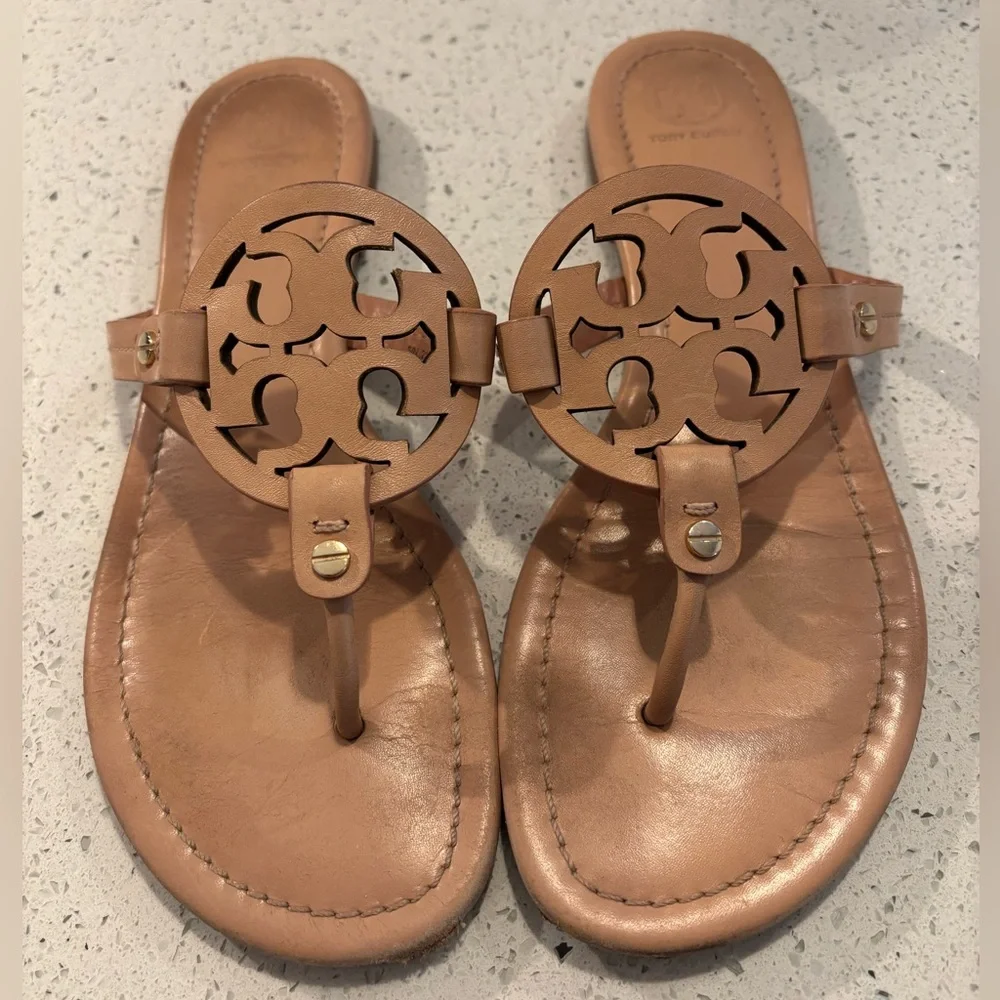 Tory Burch Miller Sandals Color Makeup, Sz 10